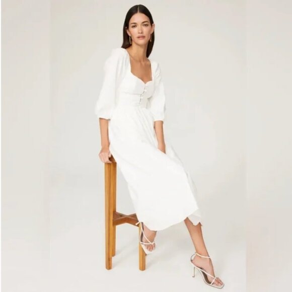 REFORMATION Madden Midi Dress Size 10 - Picture 2 of 8